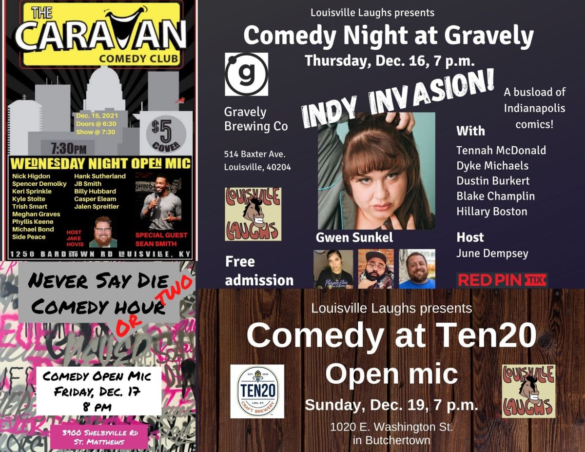 The SUPERLIST of Louisville comedy updated Dec. 15